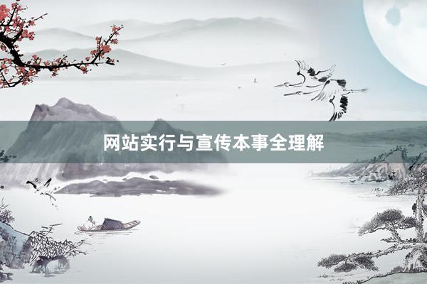网站实行与宣传本事全理解